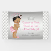 ダイヤモンドパールエスニックプリンセスベビーシャワー 横断幕 (横)