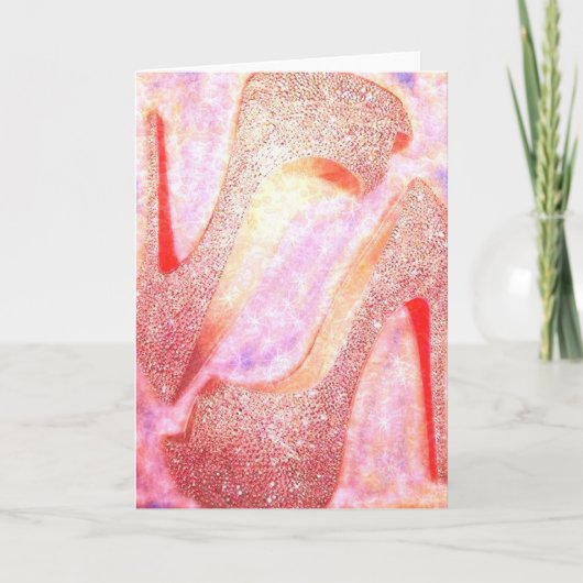 ダイヤモンドヒールのグリーティングカード カード (正面)