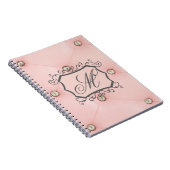 ダイヤモンドピきらきら光るックタフテッドモノグラムノート ノートブック (右側)