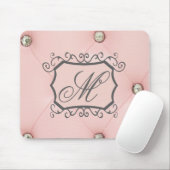 ダイヤモンドピきらきら光るックタフテッドモノグラムマウスパッド マウスパッド (マウス)