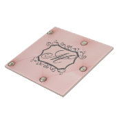 ダイヤモンドピきらきら光るックタフテッドモノグラム表示タイル タイル (側面)