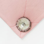 ダイヤモンドピきらきら光るックタフテッドレザーフリースブランケット フリースブランケット (角)