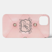 ダイヤモンドピきらきら光るックタフテッドレザーiPadエアケース Case-Mate iPhoneケース (裏面 (横))