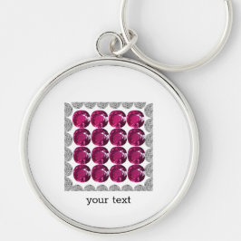 ダイヤモンドピンクトルマリン キーホルダー