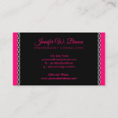 ダイヤモンドピンクブラックジュエリー 名刺 (裏面)