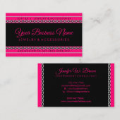 ダイヤモンドピンクブラックジュエリー 名刺 (正面/裏面)