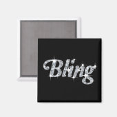 ダイヤモンドフェイク付ききらきら光る冷蔵庫用マグネット マグネット (正面/裏面)