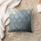 ダイヤモンドフェードデニムデザイン枕 クッション (ブランケット)