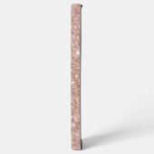 ダイヤモンドフォトグリッター名モノグラムバラ金ゴールドケース SAMSUNG GALAXYケース (左側面)