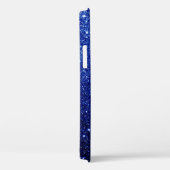 ダイヤモンドフォトグリッター書道名ネイビーブルー Case-Mate iPhoneケース (裏面 / 右)