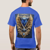 「ダイヤモンドフューズデザインTシャツユニーク、グラフィックはっきりしたス Tシャツ (裏面)