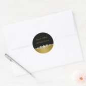 ダイヤモンドフラワー 50周年 結婚記念日 ステッカー (封筒)