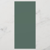 ダイヤモンドフローラエバーグリーン結婚モノグラムのメニュー メニュー (裏面)