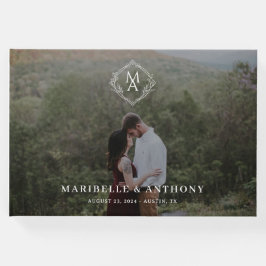 ダイヤモンドフローラモノグラム結婚と写真 ゲストブック