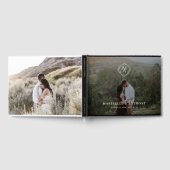 ダイヤモンドフローラモノグラム結婚と写真 ゲストブック (全面)