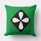 ダイヤモンドフローラ幾何学的パターン クッション (正面)