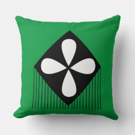 ダイヤモンドフローラ幾何学的パターン クッション