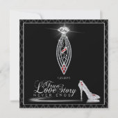 ダイヤモンドブラックタイ招待状 招待状 (正面)