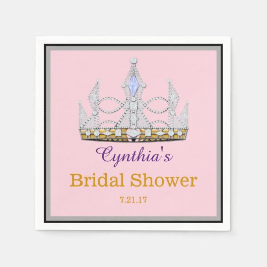 ダイヤモンドプリンセスパーティーイベント スタンダードカクテルナプキン (正面)