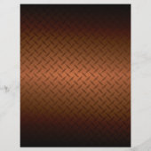 ダイヤモンドプレートのルックパターン黒から銅フェード チラシ (裏面)