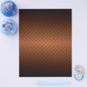 ダイヤモンドプレートのルックパターン黒から銅フェード チラシ (シングル)