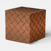 ダイヤモンドプレートのルックパターン黒から銅フェード フェイバーボックス (裏面サイド)