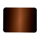 ダイヤモンドプレートのルックパターン黒から銅フェード マグネット (横)