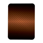 ダイヤモンドプレートのルックパターン黒から銅フェード マグネット (縦)