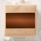 ダイヤモンドプレートのルックパターン黒から銅フェード ラベル (インサイチュ)