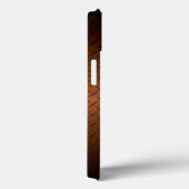 ダイヤモンドプレートのルックパターン黒から銅フェード Case-Mate iPhoneケース (裏面 / 右)