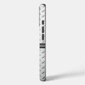 ダイヤモンドプレートスチールモノグラム Case-Mate iPhoneケース (裏面 / 左)