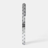 ダイヤモンドプレートスチールモノグラム iPhone 16ケース (右側面)