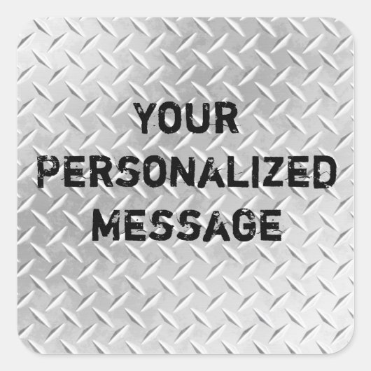 ダイヤモンドプレートメタルパターンシールセット スクエアシール (正面)