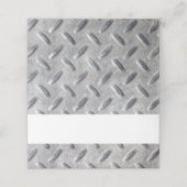 ダイヤモンドプレート金属材料パターンバー（ユダヤ教の）バル・ミツバー プレイスカード (外部開封)