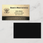 ダイヤモンドプレート金属製手権整備事業 名刺 (正面/裏面)