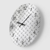 ダイヤモンドプレート ラージ壁時計 (傾斜)