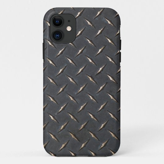 ダイヤモンドプレートiPhoneケース Case-Mate iPhoneケース (裏面)