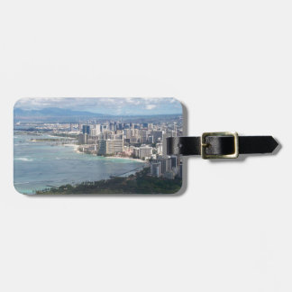 ダイヤモンドヘッドオアフ、ハワイからの眺め ラゲッジタグ