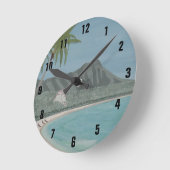 ダイヤモンドヘッドクロック ラウンド壁時計 (傾斜)