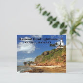 ダイヤモンドヘッドライトハウス、オアフ、ハワイはがき ポストカード (スタンド正面)