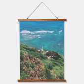 ダイヤモンドヘッドライトハウス – ホノルル – ハワイ 吊り下げ型タペストリー (正面)