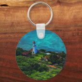 ダイヤモンドヘッドライトハウス#1キーチェーン キーホルダー (正面)