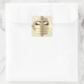 ダイヤモンドホワイトグリッター金ゴールドラッシュクリーナーメイクアップ スクエアシール (バッグ)