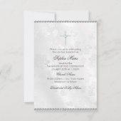 ダイヤモンドボウ&クロスフォトファースト聖餐式 招待状 (裏面)