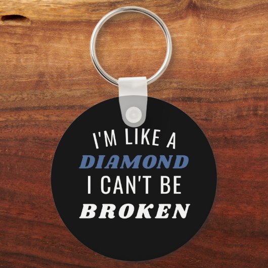 ダイヤモンドボタンのキーチェーンみたいだ キーホルダー (正面)