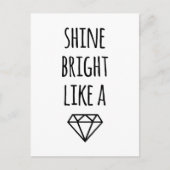 ダイヤモンドポストカードのように輝く ポストカード (正面)