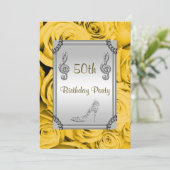 ダイヤモンドミュージックノート、スティレット&イエローローズ50th 招待状 (スタンド正面)