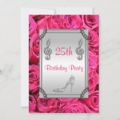 ダイヤモンドミュージックノート、スティレット&ピンクローズ25th 招待状 (正面)