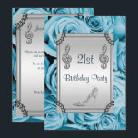 ダイヤモンドミュージックノート、スティレット&ブルーバラ21st 招待状<br><div class="desc">美しくロマンチックスタイリッシュな21歳の誕生日パーティの招待状のための女性。これらの可愛いフローラ誕生日パーティーの招待状の前面には、銀色のグラデーションの背景に美しい銀の輝く宝石のラインストーンの音楽ノートきらきら光る/トレブルの裂け目とかわいらし輝く宝石のスティレット/高いヒールの靴のペアのプリント画像がかわいらしある。銀色のグラデーションには上品な黒と銀のフレームがあり、すべて青い色のバラのロマンチックな背景に印刷され素晴らしている。この上品な誕生日パーティーの招待状の逆は同じデザインを持っているが、靴なしで、あなたの選択の文言でパーソナライズするために十分な宇宙を持っている。すべての文字は、要件を満たすように完全にカスタマイズ可能。注意：ザズルのすべての製品はフラットプリント画像を持っている。おもし客様の製品が必要カスタマイズな場合は私の店を通して連絡お願いして、喜んで嬉しく思い救済ます。SARAH_PRODUCTS 人気がある MOST PRODUCTS FLASH PANEL ()() </div>