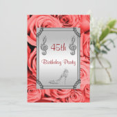 ダイヤモンドミュージックノート、スティレット&レッドローズ45th 招待状 (スタンド正面)